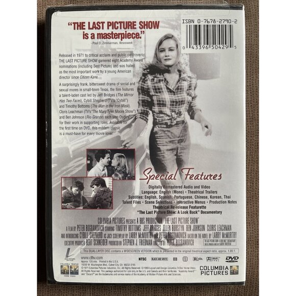 The Last Picture Show - DVD- Timothy Bottoms, Jeff Bridges (1971) - Picture 2 of 3